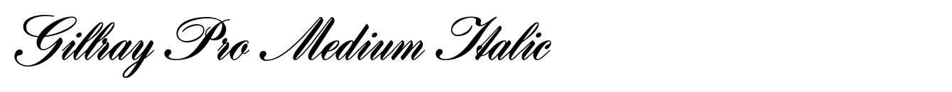 Gillray Pro Medium Italic